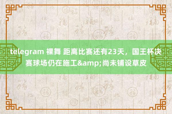 telegram 裸舞 距离比赛还有23天，国王杯决赛球场仍在施工&尚未铺设草皮