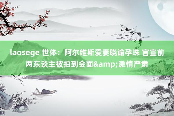 laosege 世体：阿尔维斯爱妻晓谕孕珠 官宣前两东谈主被拍到会面&激情严肃